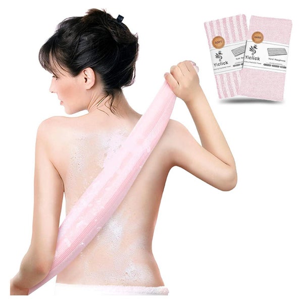 Yiclick 2er Pack Rückenschrubber Peeling Luffa Schwamm Dusch 1 St