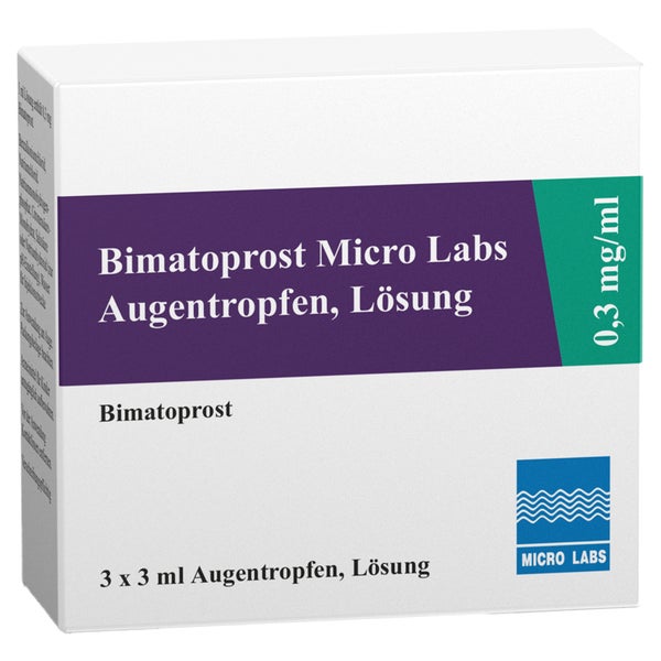 Bimatoprost Micro Labs 0,3 Mg/ml Augentropfen 3X3 ml