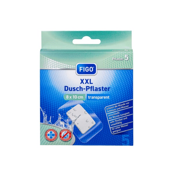 Figo Duschpflaster XXL 8 x 10 cm 5 St