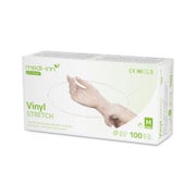 Produktabbildung: Medi-Inn Vinyl Stretch Einmalhandschuhe puderfrei, Gr. M 1000 St