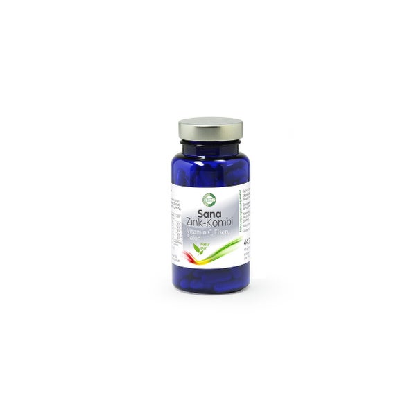 SanaZink Kombi – Zink Eisen Kupfer Selen und Vitamin C 120 Kapseln á 360 mg