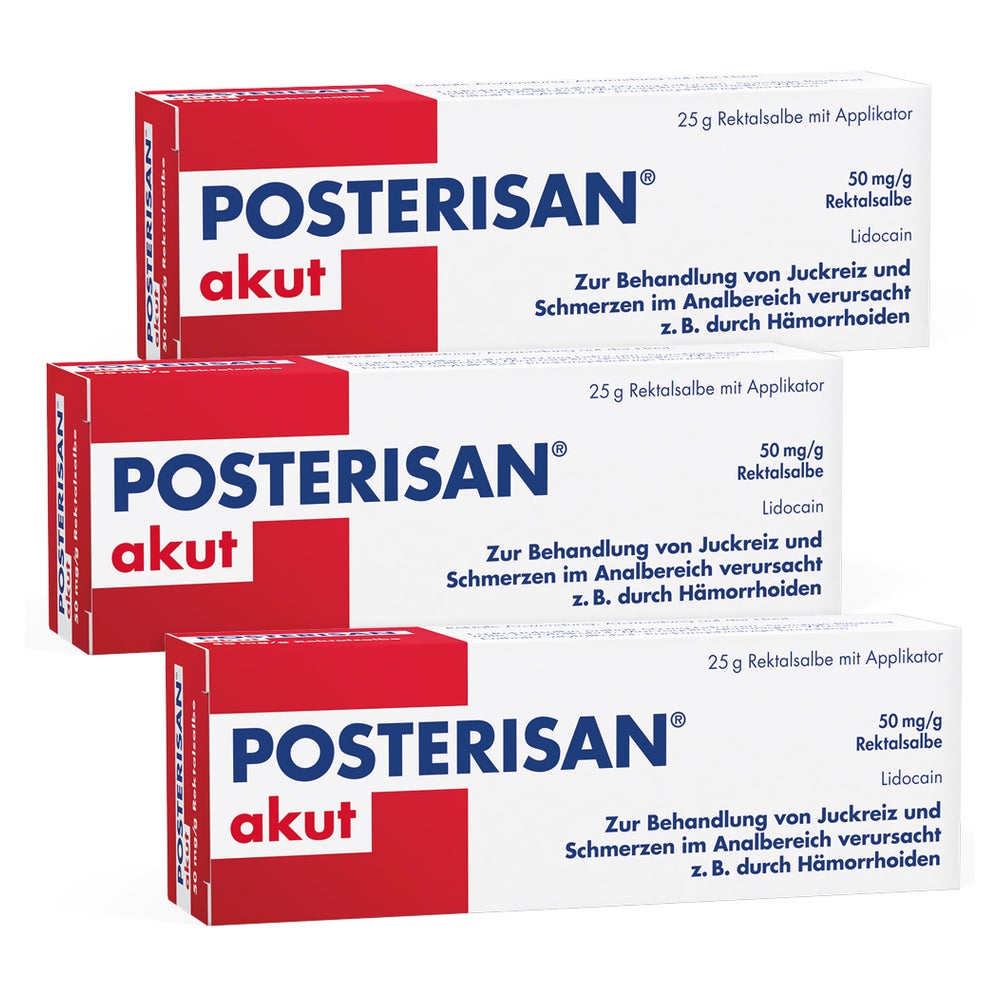 Posterisan akut Salbe 25 g Dreierpack 3X25 g