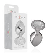 Intense - Analplug Aus Aluminium  mit Silbernem Kristall