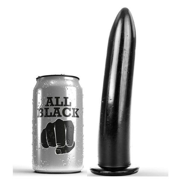 All Black - Glatter dunkler Dildo