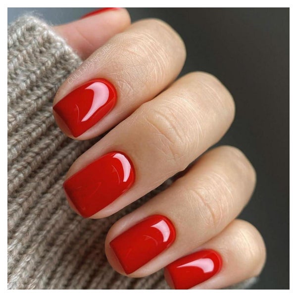 24 Blood Red Press on Nägel Glossy Design Acrylnägel Frauen 1 St