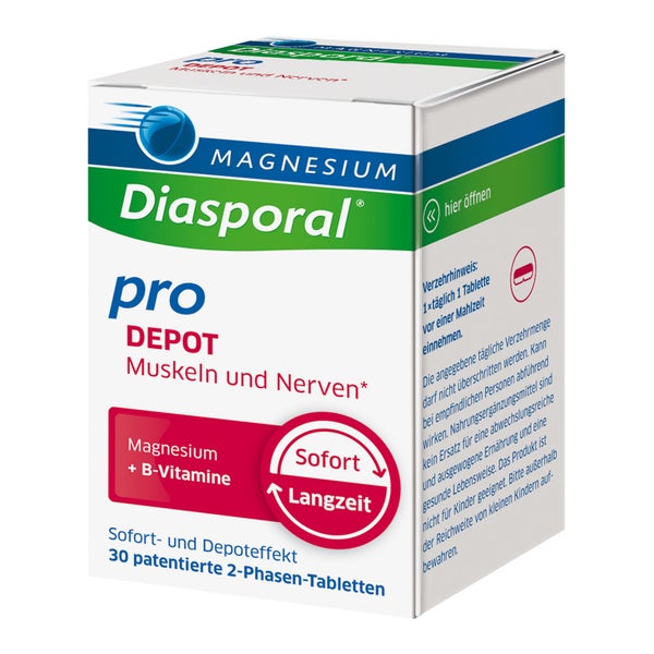 Magnesium Diasporal Pro DEPOT Muskeln und Nerven 30 St