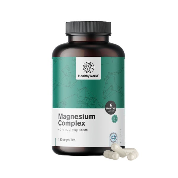 HealthyWorld Magnesium Komplex mit 5 Magnesiumformen 180 St
