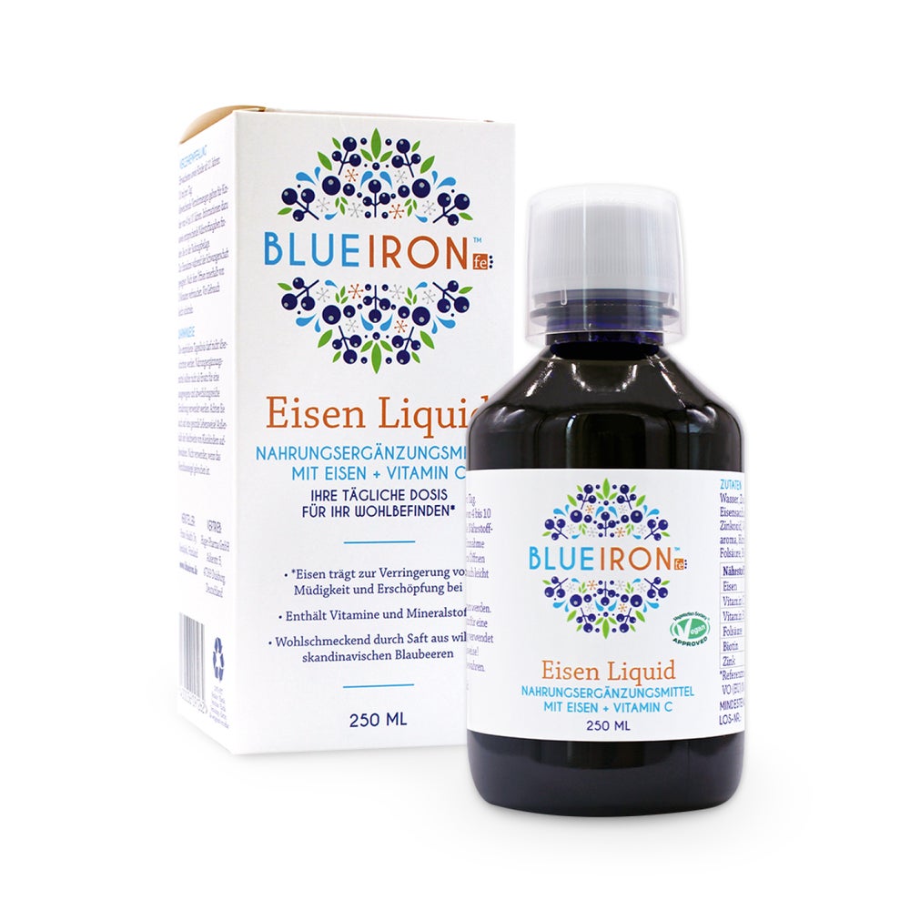 Blueiron Eisen Liquid Flüssigkeit Zum Einnehmen 250 ml