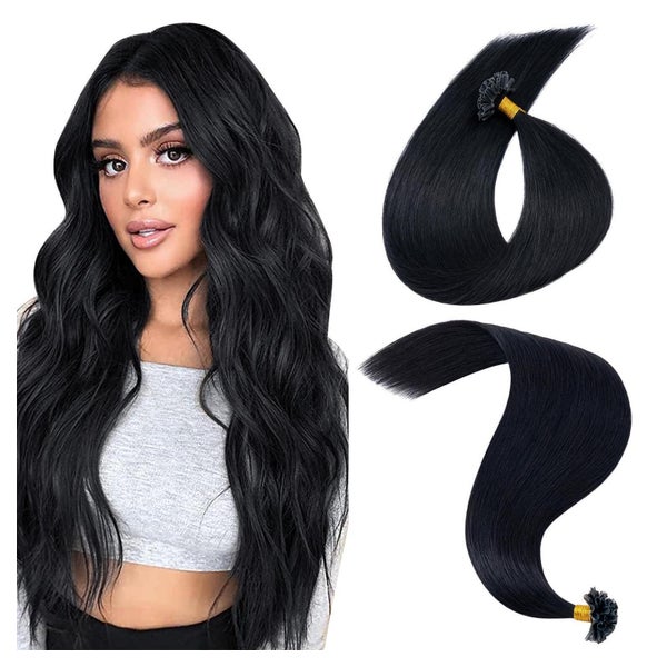 Extensions Echthaar Bondings Keratin UTip Remy 40 cm-25g 01 1 St
