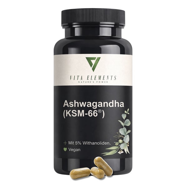 Vita Elements Ashwagandha (KSM-66®) Kapseln 180 St