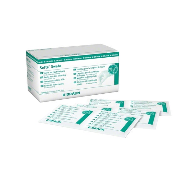B. Braun Softa Swabs 65 x 30 mm Alkoholtupfer zur Hautreinigung 60x100 St