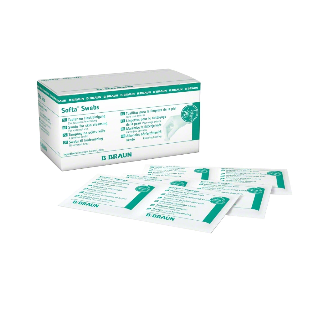 B. Braun Softa Swabs 65 x 30 mm Alkoholtupfer zur Hautreinigung 60x100 St