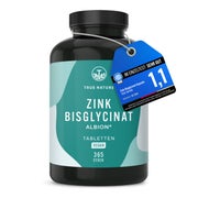 Produktabbildung: Zink Bisglycinat Testsieger - Zink Tabletten - 1 Jahr Vorrat 365 St