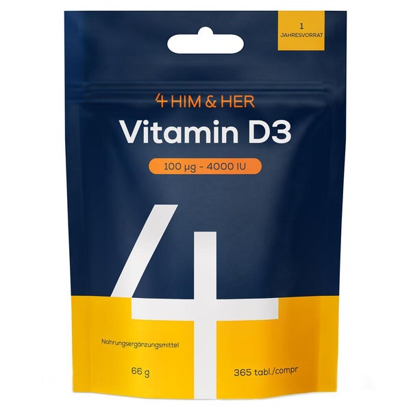 4 HIM & HER Vitamin D3 – 4000 IE (100 µg) 365 St