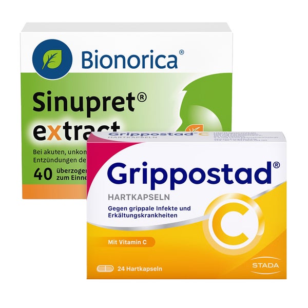 Sinupret ext 40 St + Grippostad C 24 St 1 Set