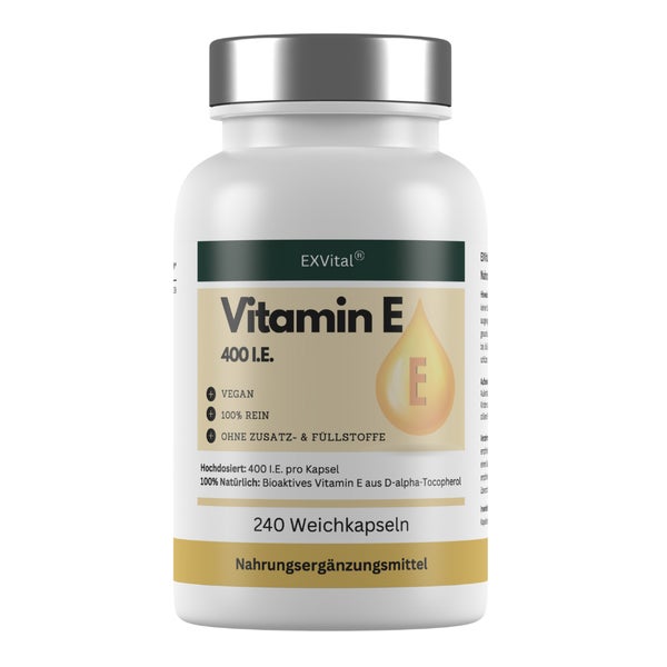 EXVital® Vitamin E Softkapseln, 400 I.E. D-Alpha-Tocopherol 112 g