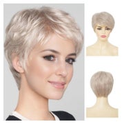 Perücke Damen Pixie Cut Seitenteil shaggy synthetische Faser 1 St