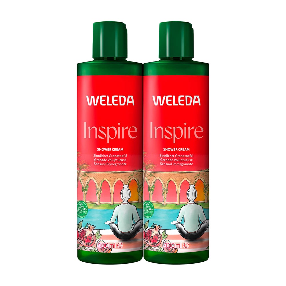 Weleda Inspire Shower Creme Granatapfel Doppelpack 2X400 ml