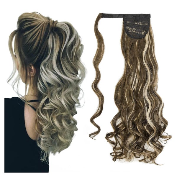 Cybelleza Clip in Ponytail Extensions Pferdeschwanz Haarteil 60cm 130g