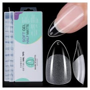 Nageltips Gel FullCover Preshaped Halbmatt Almond 5 Kurz Man 1 St
