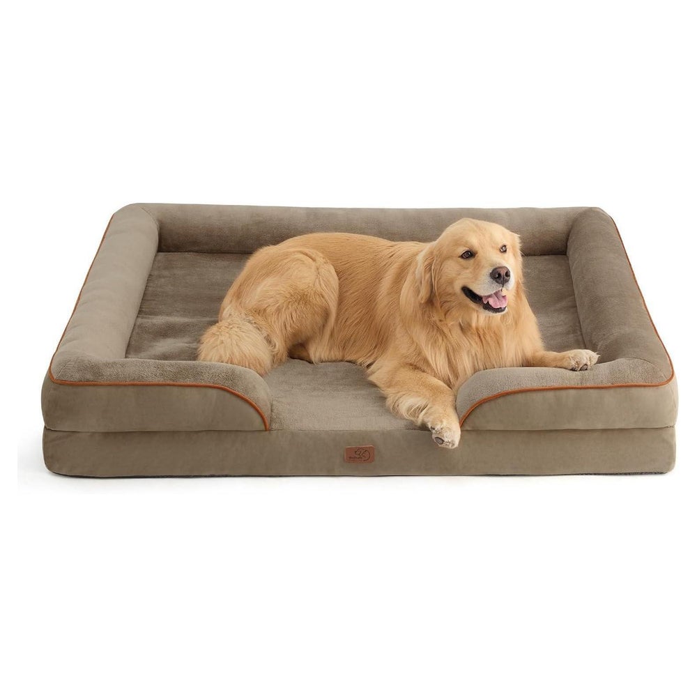 Hundebett orthopädisches L 134 x B 106 x H 20 cm Haselnussbr 1 St