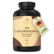 Bio Flohsamenschalen Kapseln - 85% Ballaststoffgehalt, Vegan 360 St