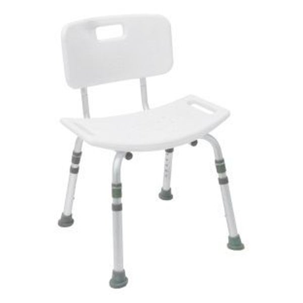 Drive Medical Duschstuhl Duro KD mit Rückenlehne weiß 1 St