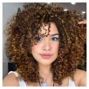 Perücke Afro Kinky Lockig Damen Wellig Synthetisch Ombre bra 1 St