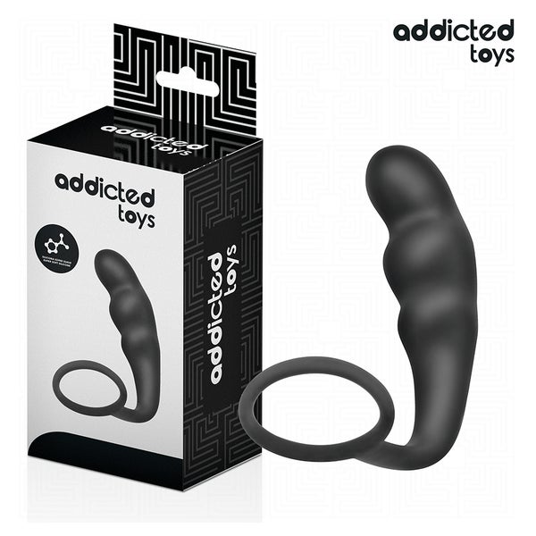 Addicted Toys - Silikon Analplug mit Hodenring