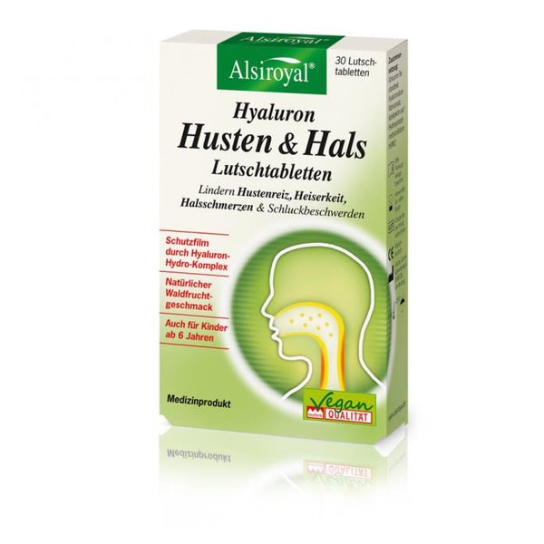 Alsiroyal Hyaluron Hustenreiz Lutschtabletten 30er 30 g