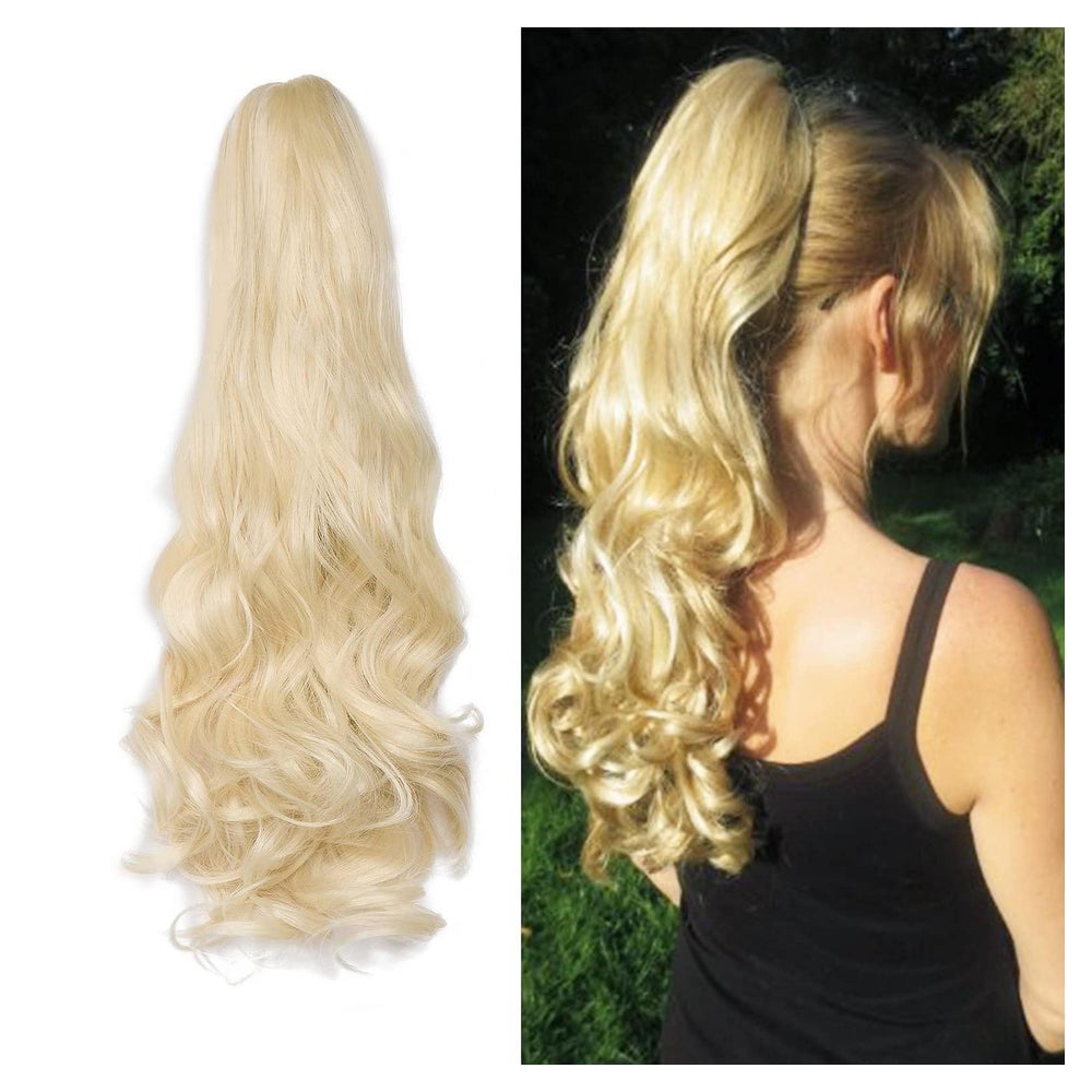 Pferdeschwanz Haarteil Clip in Extensions 45 cm 140g Bleach 1 St