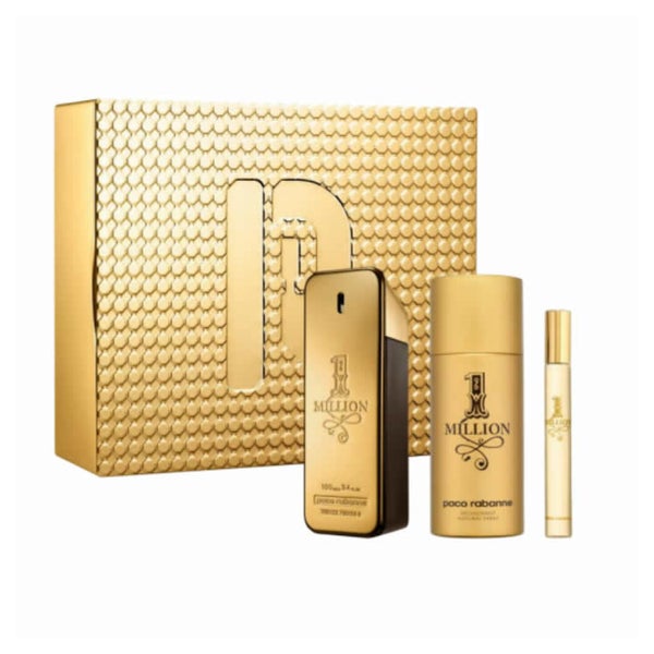 Paco Rabanne 1 Million Eau De Toilette Spray 100ml Set 3 Artikel 0,003 l