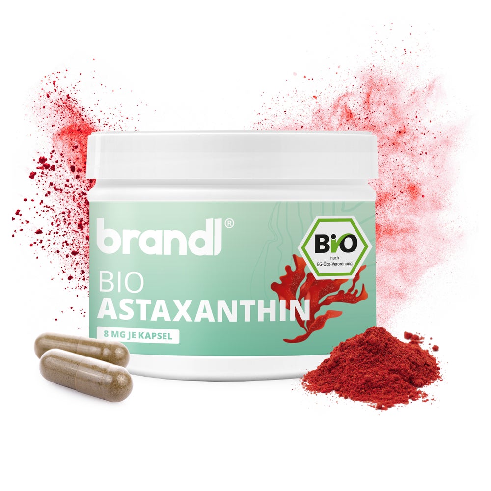 brandl® Bio Astaxanthin hochdosiert mit Antioxidantien | Premium Kapseln 90 St