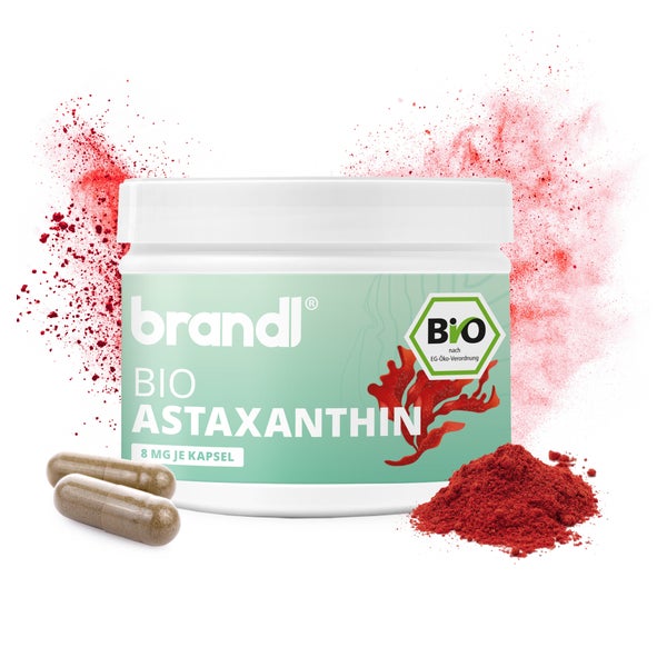 brandl® Bio Astaxanthin hochdosiert mit Antioxidantien | Premium Kapseln 90 St