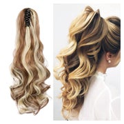 Ponytail Haarteil Clipin 45 cm 140g Goldbraun&Gebleichtes Bl 1 St