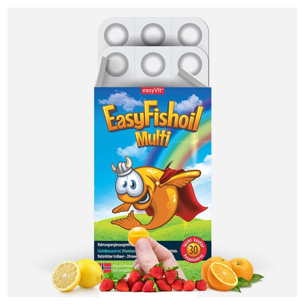 Easyfishoil Multi Omega-3 M.multivitaminen Kautab. 30 St