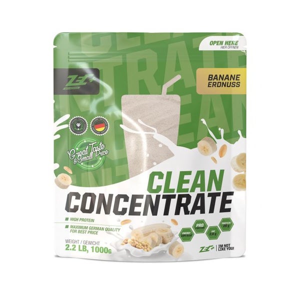 ZEC+ CLEAN CONCENTRATE Protein/ Eiweiß Banane Erdnuss 1000 g