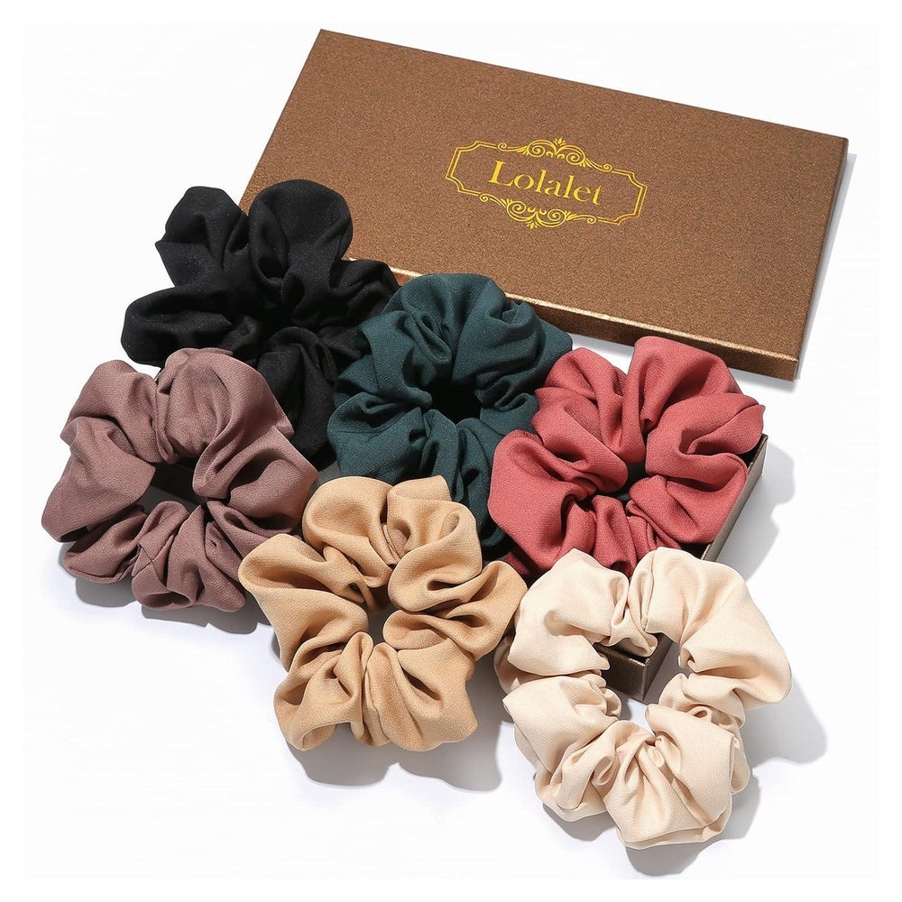 Lolalet Haargummis Damen Mädchen 6 Farben Schwarz Dunkelgrün 1 St
