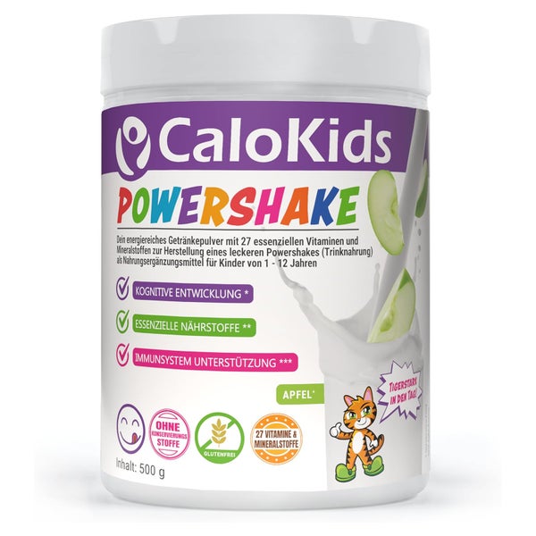 Calokids Powershake Trinknahrung Apfel Pulver 500 g