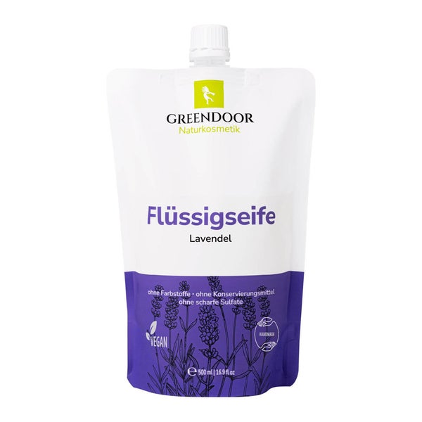 GREENDOOR Flüssigseife Nachfüllpackung Lavendel 500 ml
