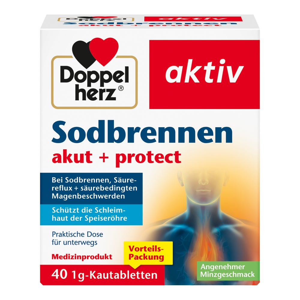 Doppelherz Sodbrennen akut + protect 40 St