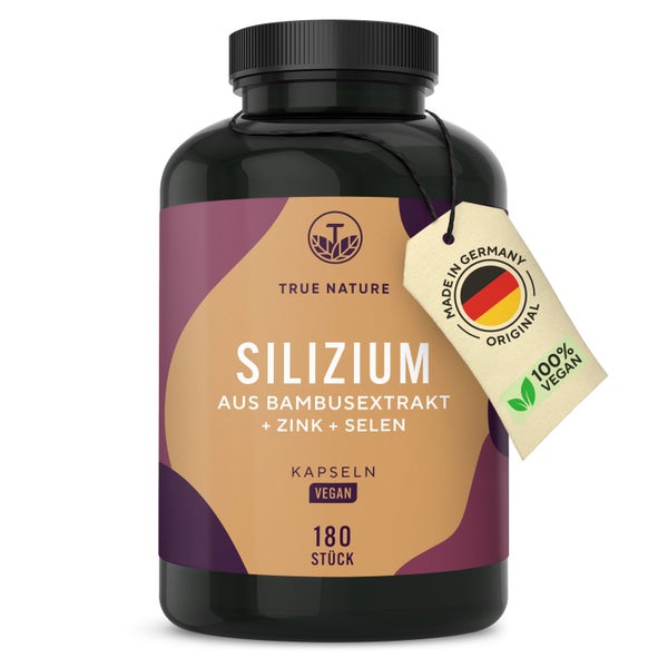Silizium Kapseln, Mit Zink & Selen, Vegan & Made in Germany 180 St
