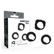 Addicted Toys - Ergonomisches Penisring-Set aus  Gummi 1 St