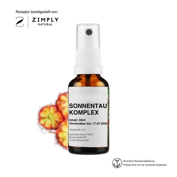 Zimply Natural SONNENTAU KOMPLEX - Pflanzbasierte Rezeptur 30 ml