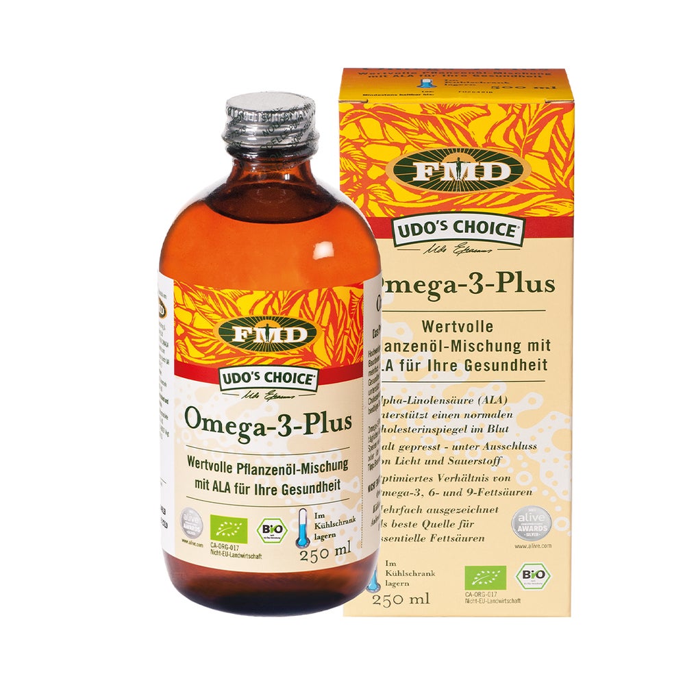 FMD Omega-3-Plus Öl in Bioqualität - frei von Fischöl 250 ml