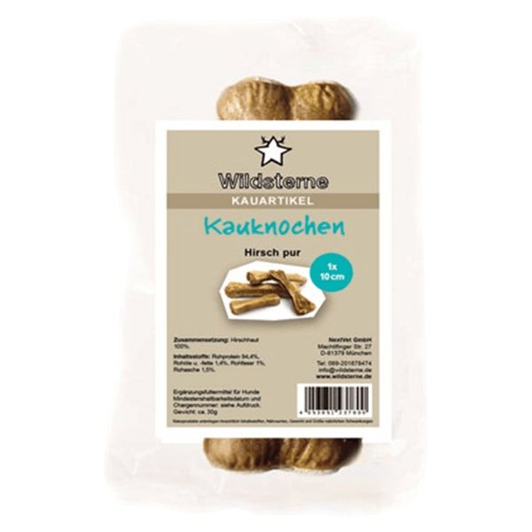 Wildsterne Kauknochen Hirsch pur 0,01 kg