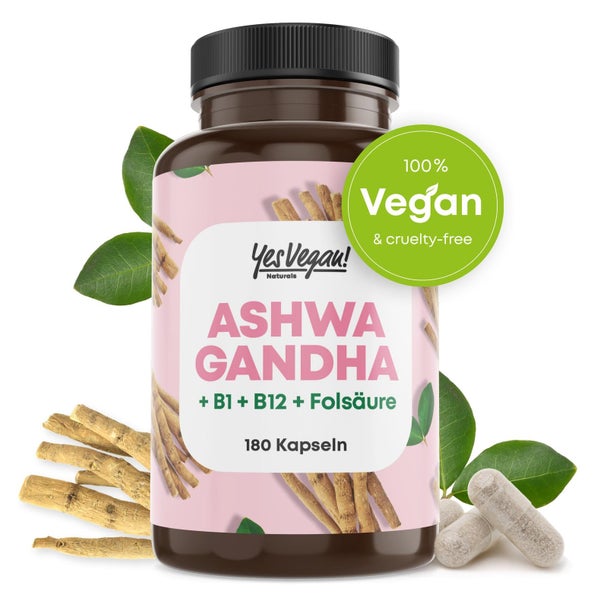 Ashwagandha 1200 mg hochdosiert Stress Schlaf 180 Kapseln 1 x 180 St