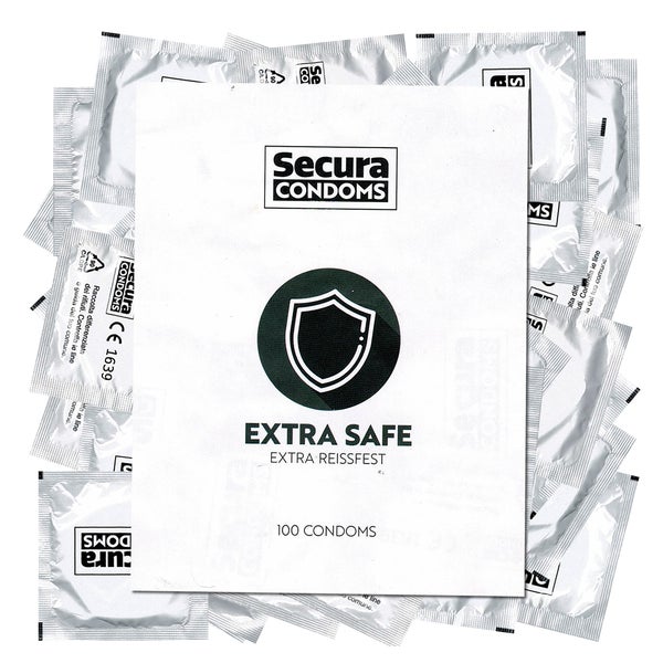 Secura «Extra Safe» 100 extra dicke Kondome für besondere (100 Kondome) 100 St