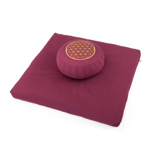 bodhi Medi-Set ECO: Meditationskissen + Zabuton, mit Stick 1 St
