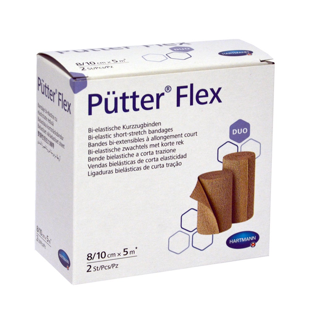 Pütter Flex Duo Binde 8/10 cmx5 m 2 St